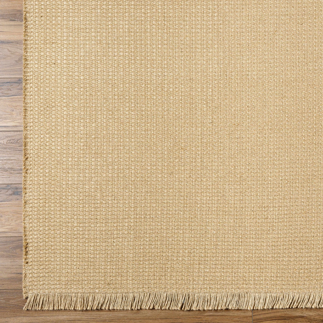 Modern Stripes Texture Tan Jute Area Rug - The Rug Decor