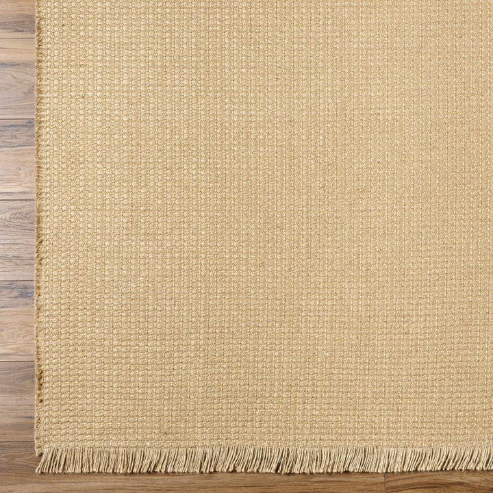 Modern Stripes Texture Tan Jute Area Rug - The Rug Decor