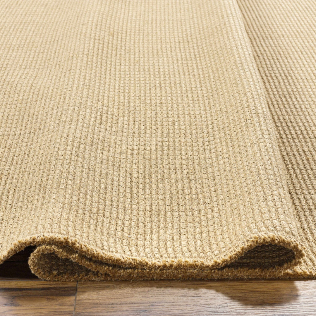 Modern Stripes Texture Tan Jute Area Rug - The Rug Decor