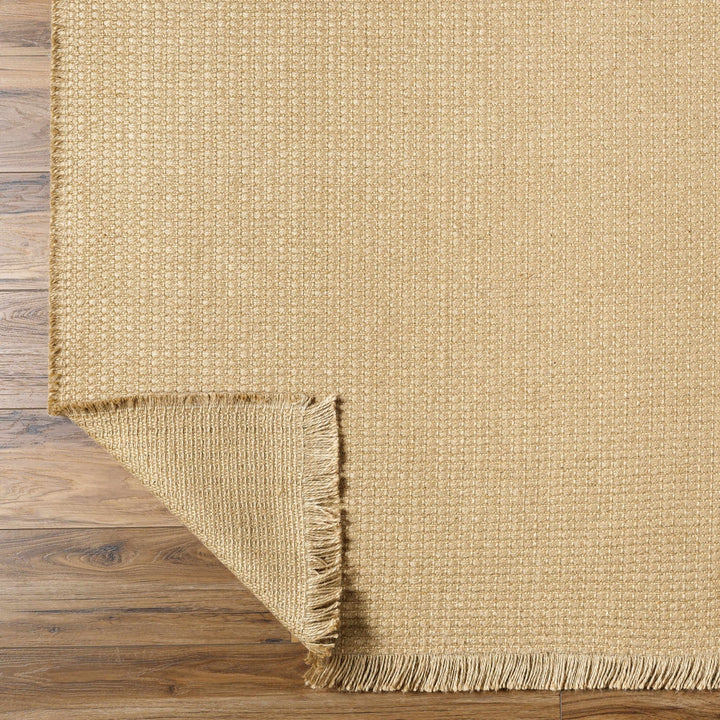 Modern Stripes Texture Tan Jute Area Rug - The Rug Decor