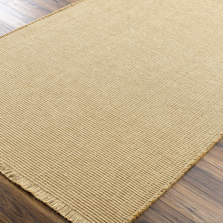 Modern Stripes Texture Tan Jute Area Rug - The Rug Decor