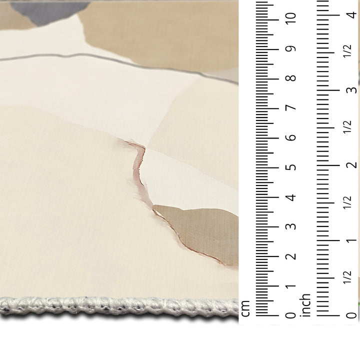 Modern Style Beige Machine Washable Cotton Area Rug - The Rug Decor