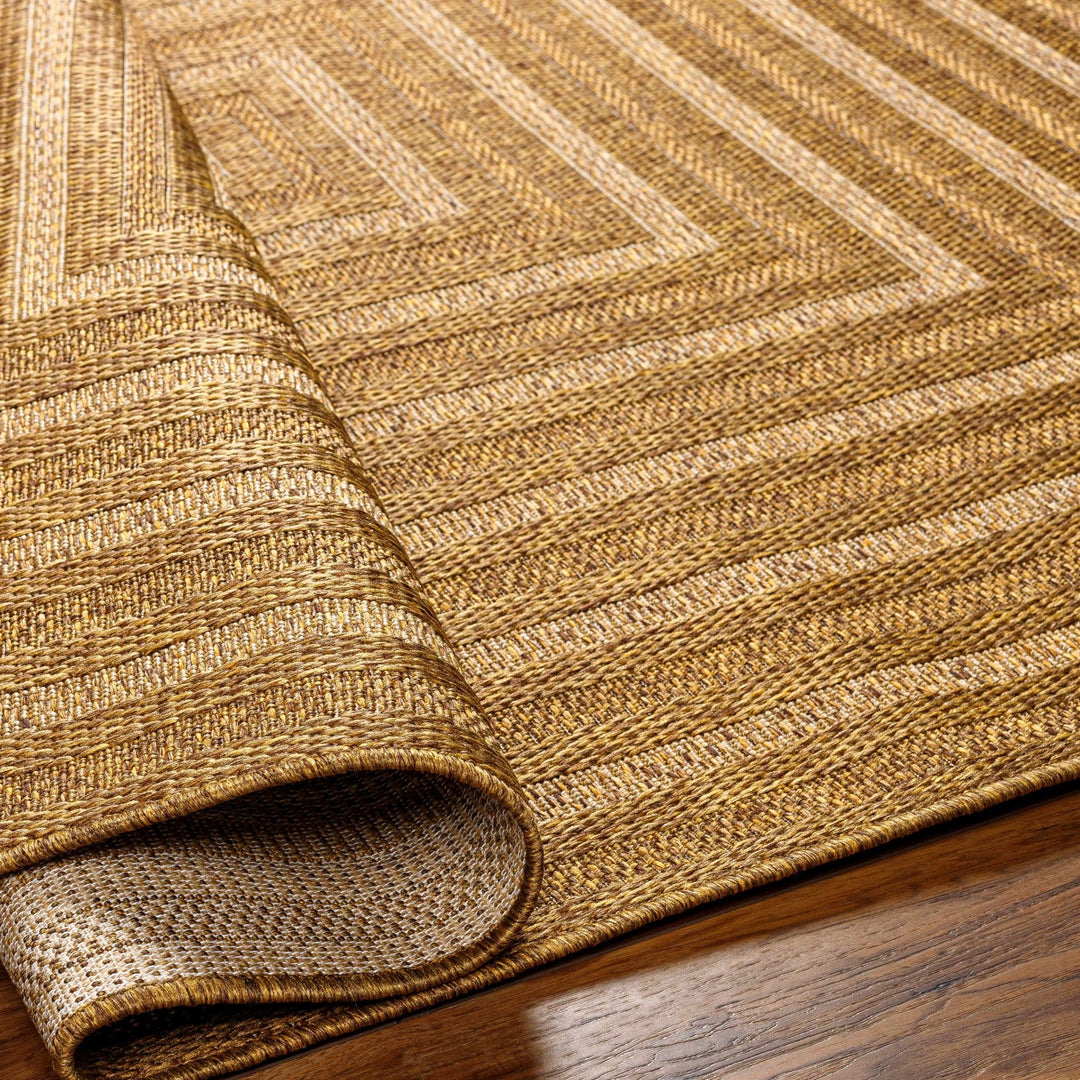 Modern Style Camel Machine Woven Jute Rug - The Rug Decor