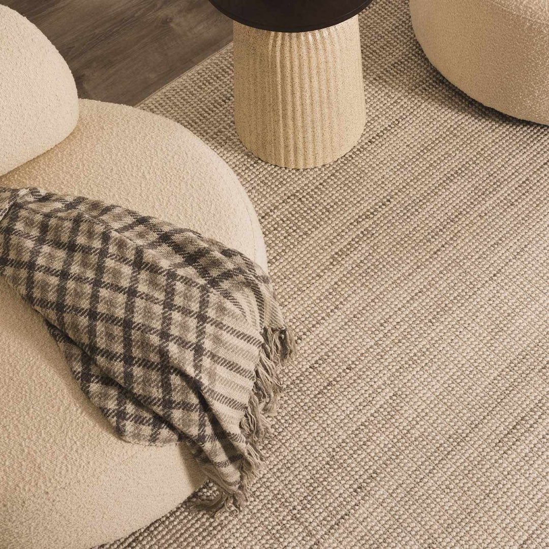 Modern Style Flatwoven Cream Area Rug - The Rug Decor