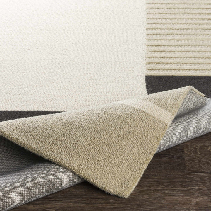 Modern Style Geometrical Design Beige, Green, Brown and Black Hand Tufted Rug - The Rug Decor