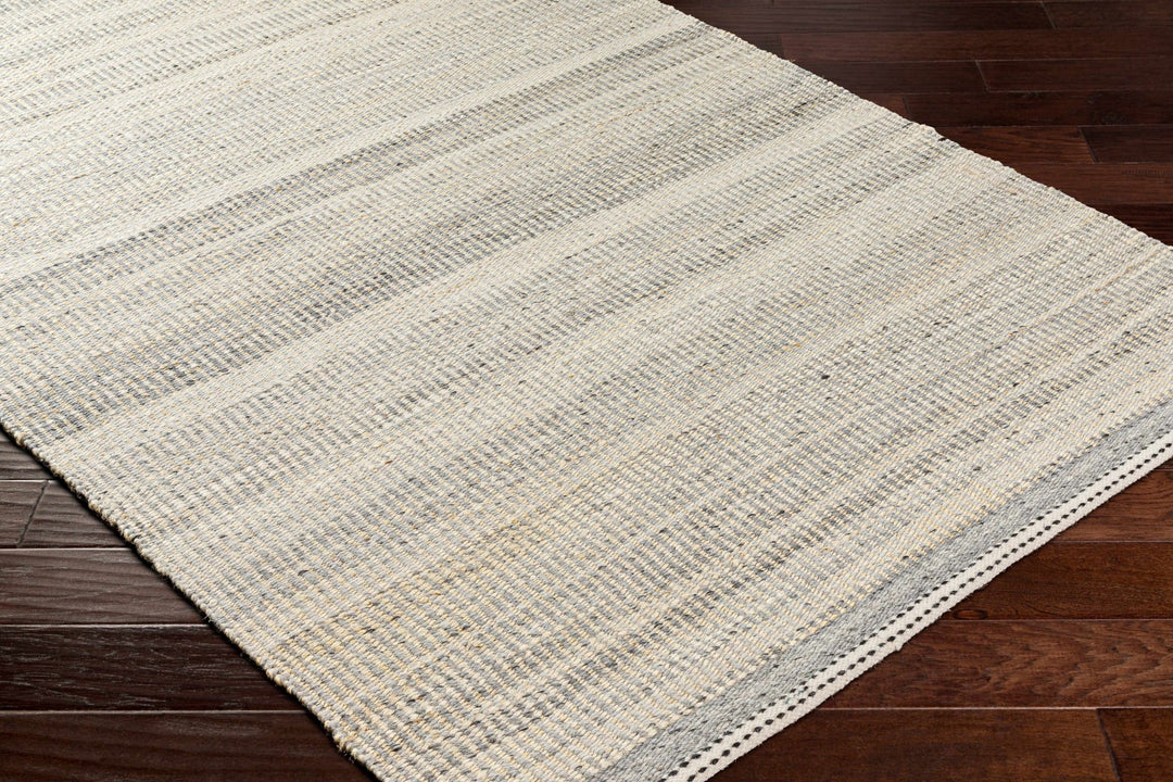 Modern Style Gray And Beige Jute Rug - The Rug Decor