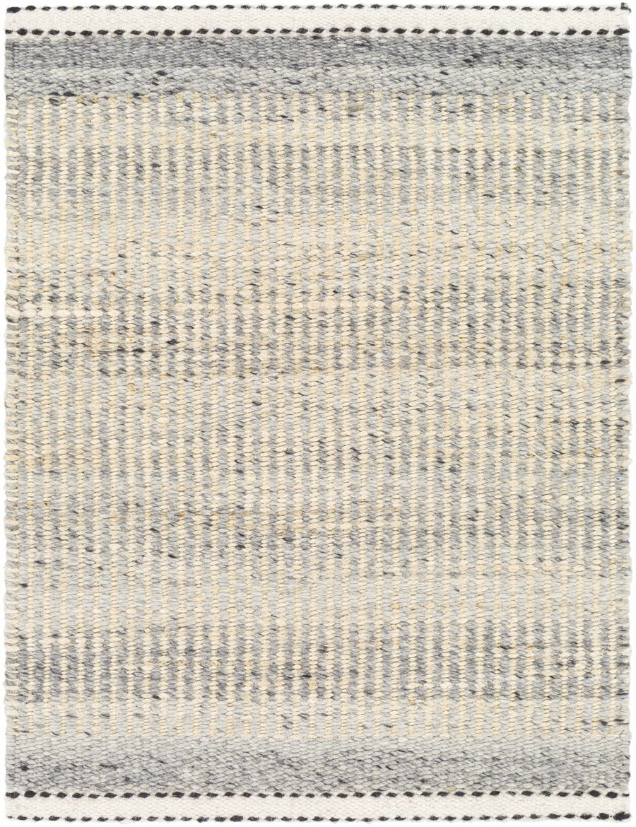 Modern Style Gray And Beige Jute Rug - The Rug Decor