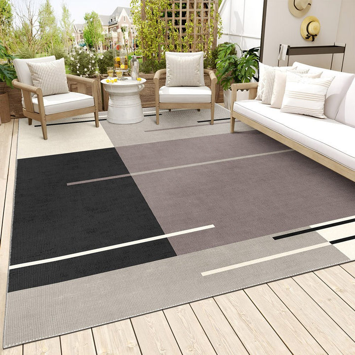 Modern Style Gray Machine Washable Cotton Area Rug - The Rug Decor