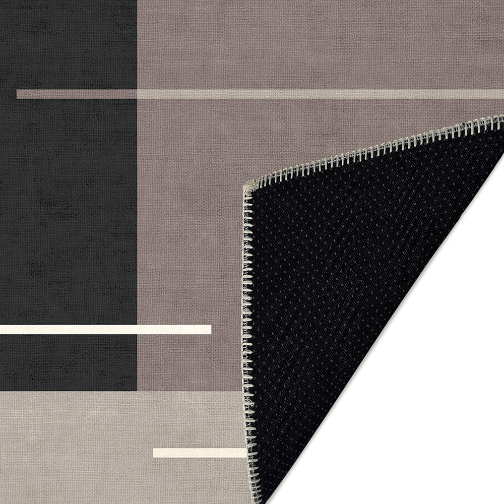 Modern Style Gray Machine Washable Cotton Area Rug - The Rug Decor