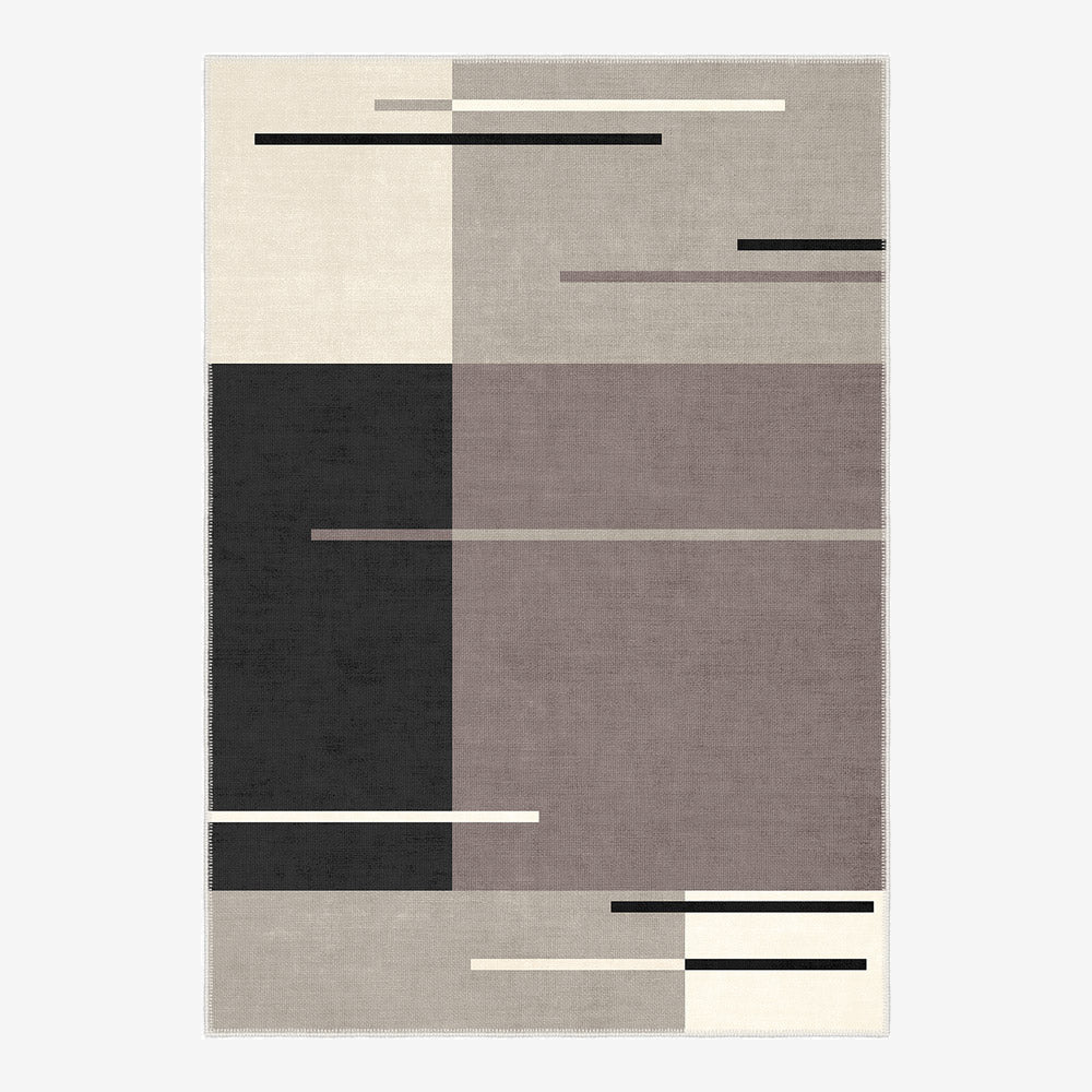 Modern Style Gray Machine Washable Cotton Area Rug - The Rug Decor