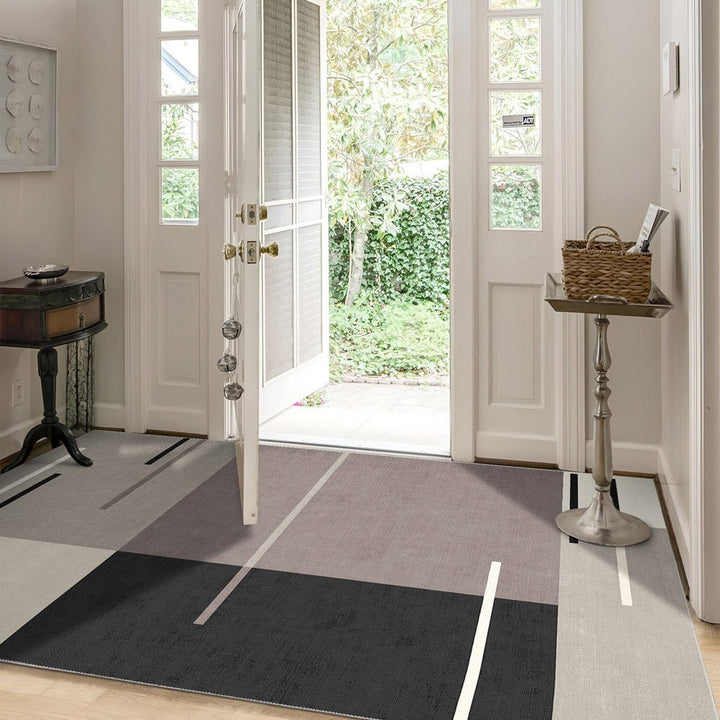 Modern Style Gray Machine Washable Cotton Area Rug - The Rug Decor