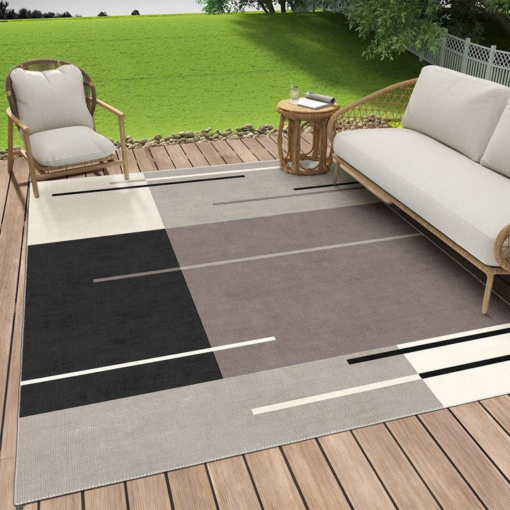 Modern Style Gray Machine Washable Cotton Area Rug - The Rug Decor