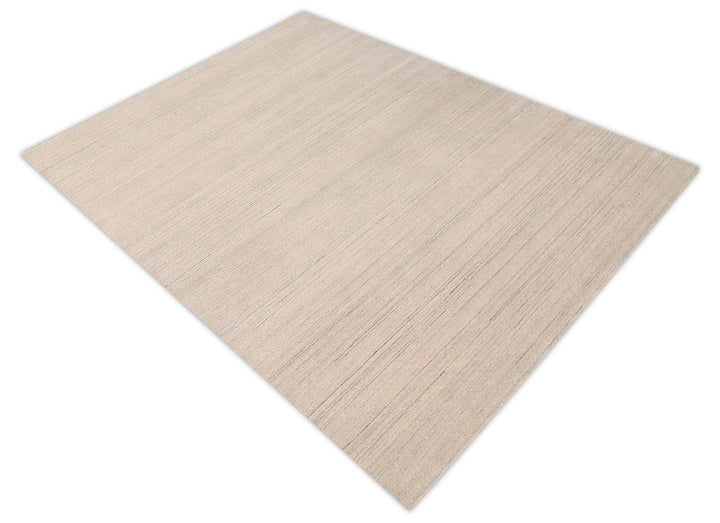 Modern Style Ivory Hand Loomed Wool Area Rug - The Rug Decor