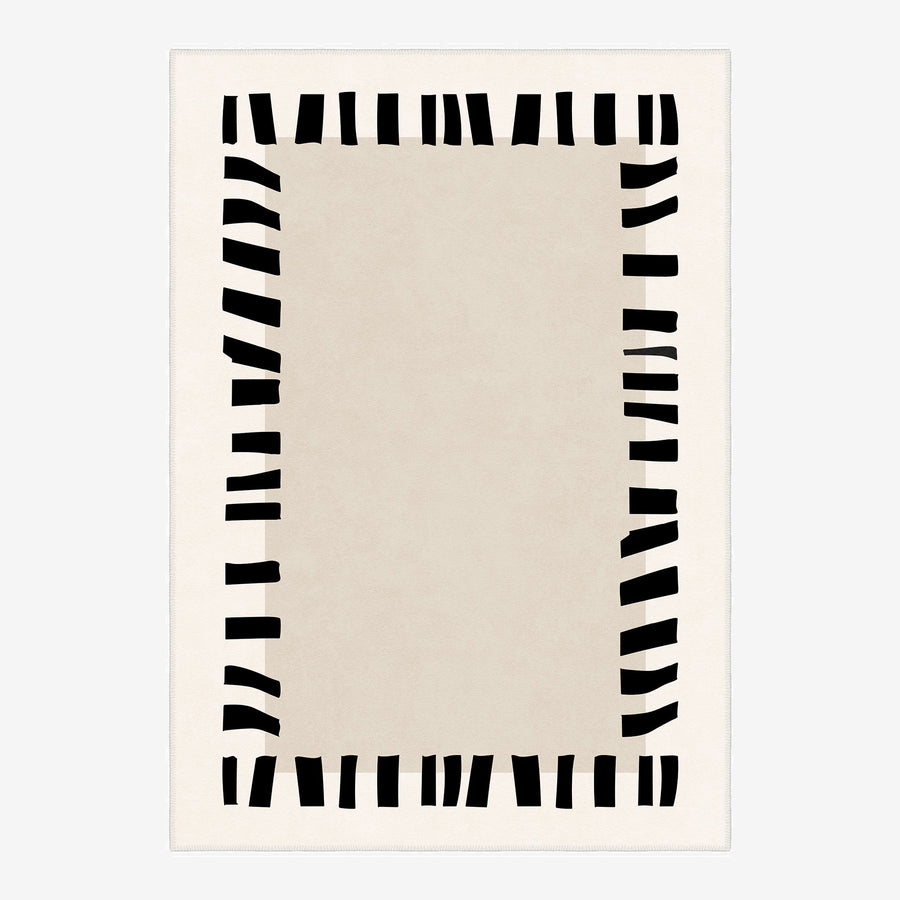 Modern Style Ivory Machine Washable Cotton Area Rug - The Rug Decor