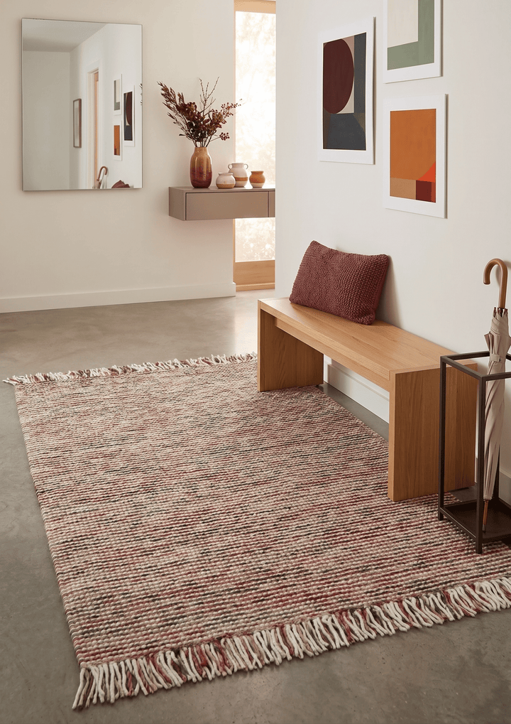 Modern Style Multicolor Hand Made Wool Area Rug - The Rug Decor