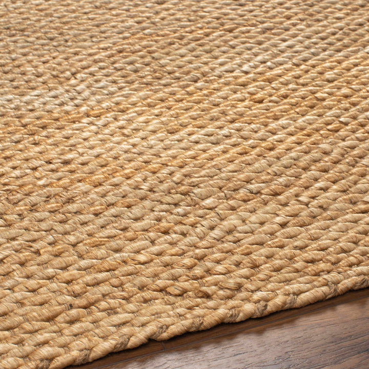 Modern Style Tan And Brown Hand Woven Jute Rug - The Rug Decor