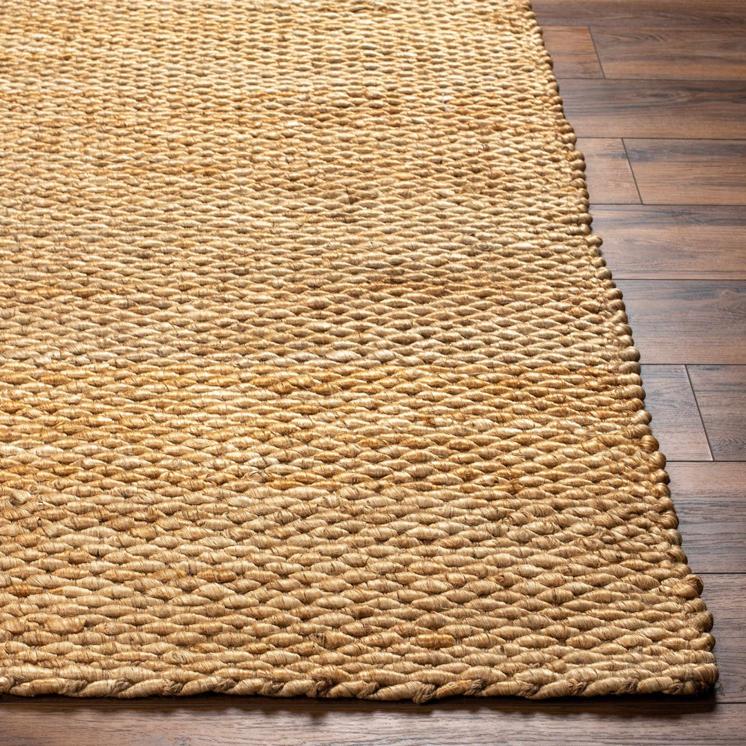 Modern Style Tan And Brown Hand Woven Jute Rug - The Rug Decor