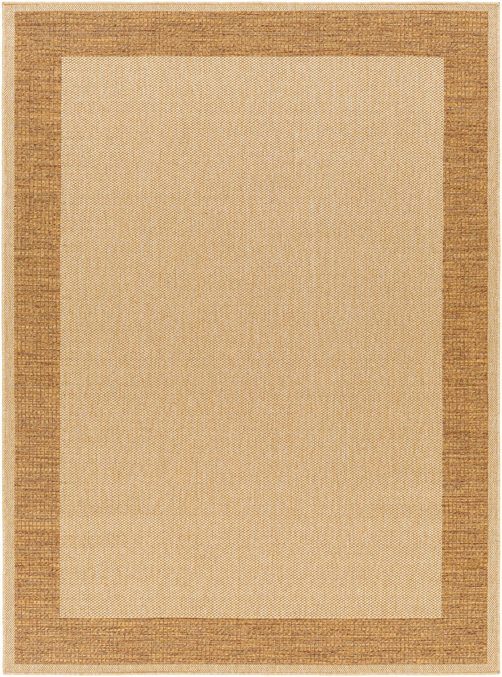 Modern Style Tan And Brown Machine Woven Jute Rug - The Rug Decor
