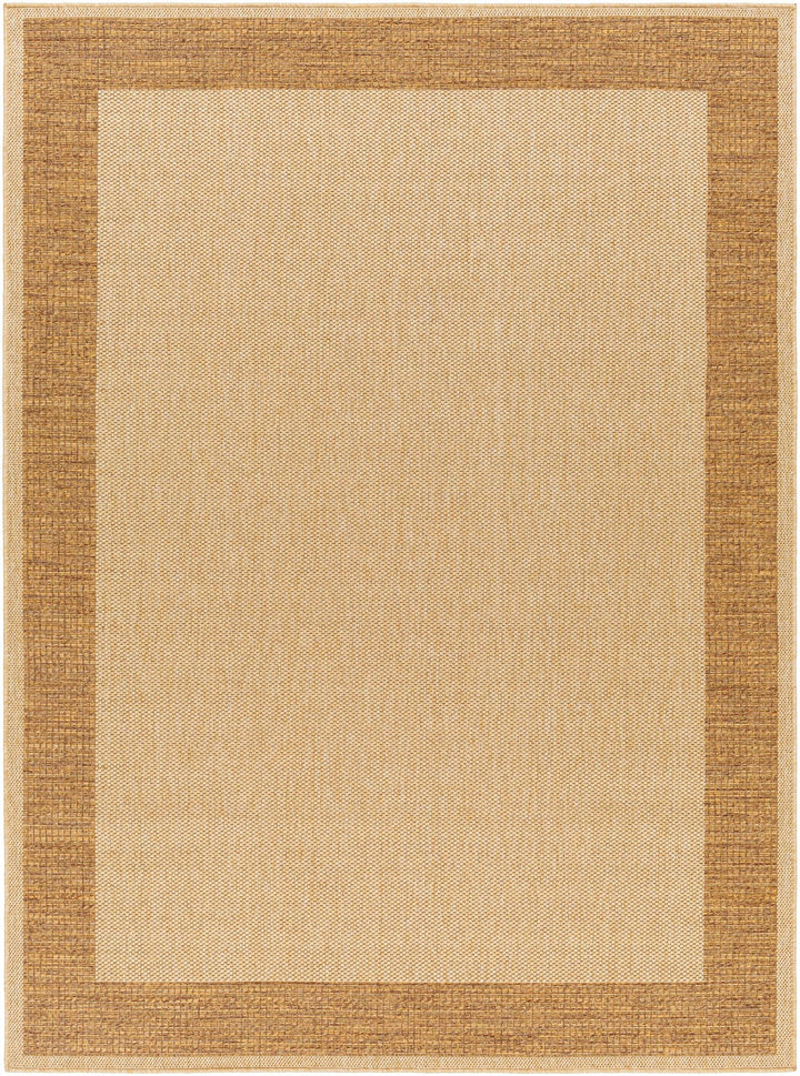 Modern Style Tan And Brown Machine Woven Jute Rug - The Rug Decor