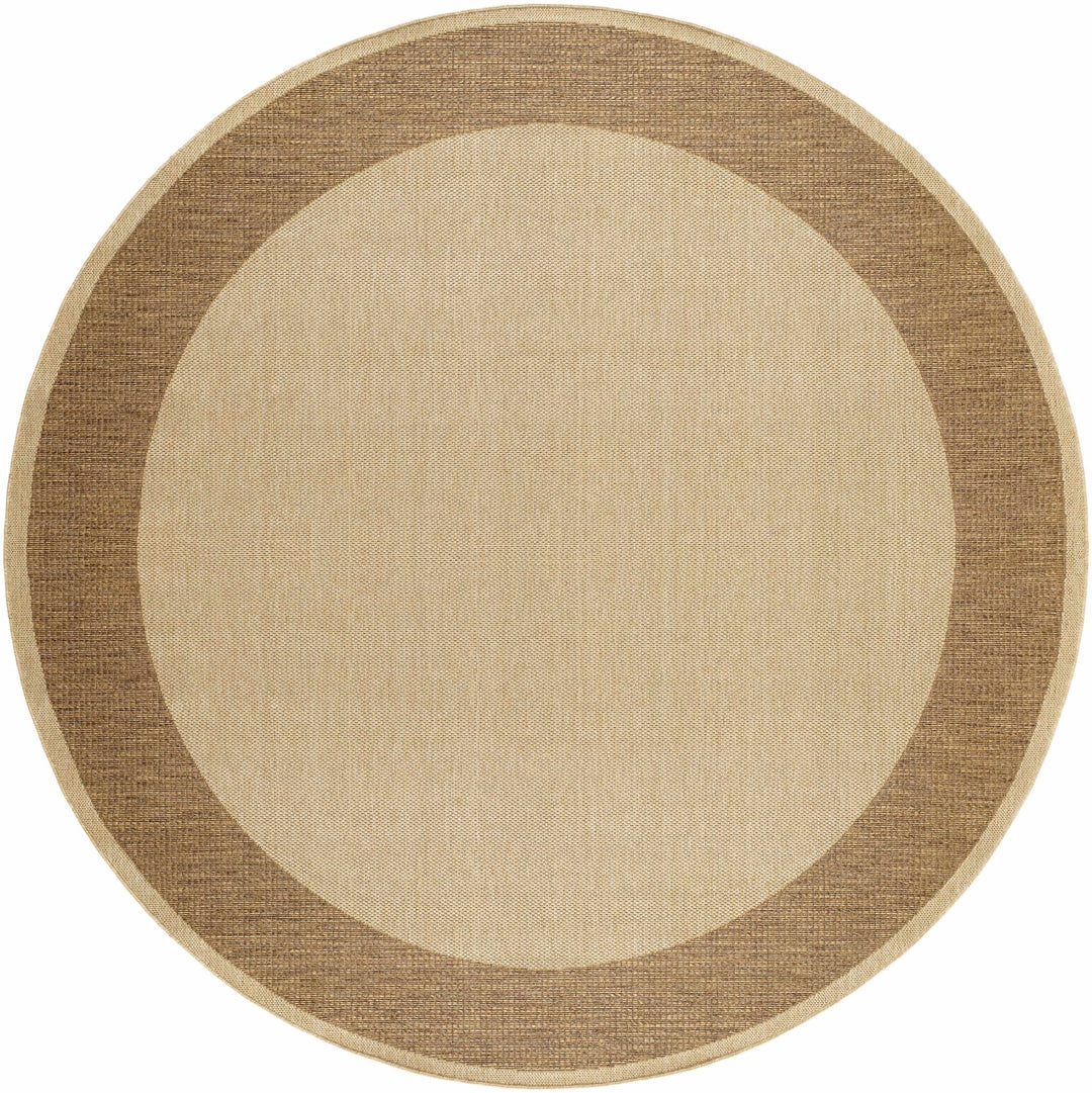 Modern Style Tan And Brown Machine Woven Jute Rug - The Rug Decor