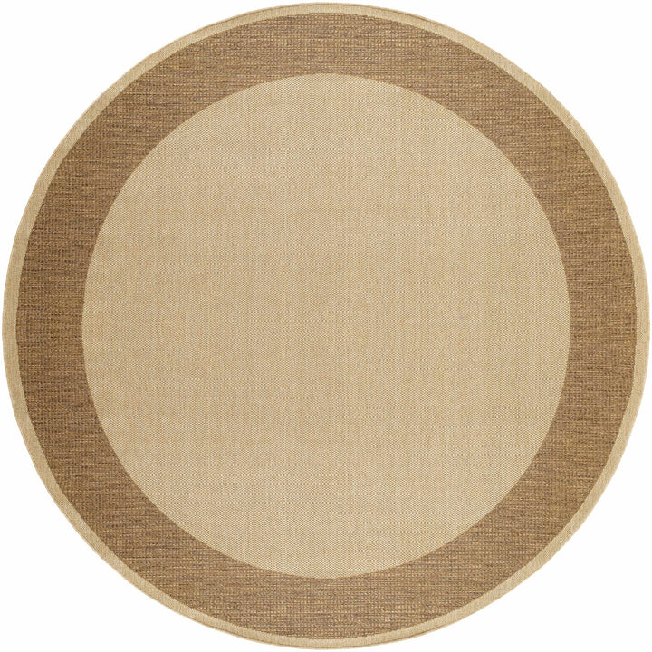 Modern Style Tan And Brown Machine Woven Jute Rug - The Rug Decor