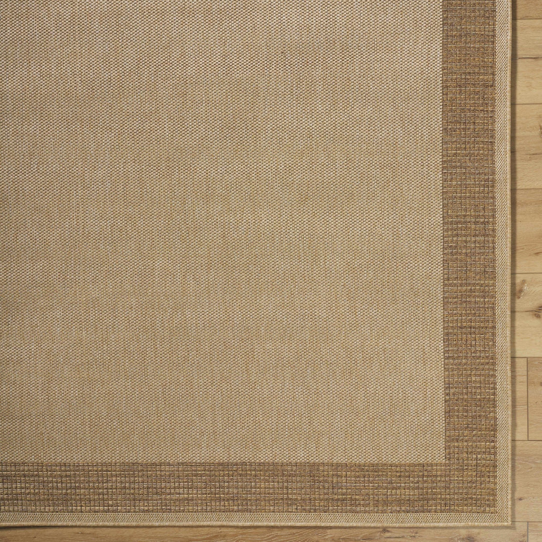 Modern Style Tan And Brown Machine Woven Jute Rug - The Rug Decor