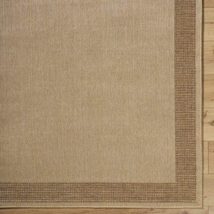 Modern Style Tan And Brown Machine Woven Jute Rug - The Rug Decor
