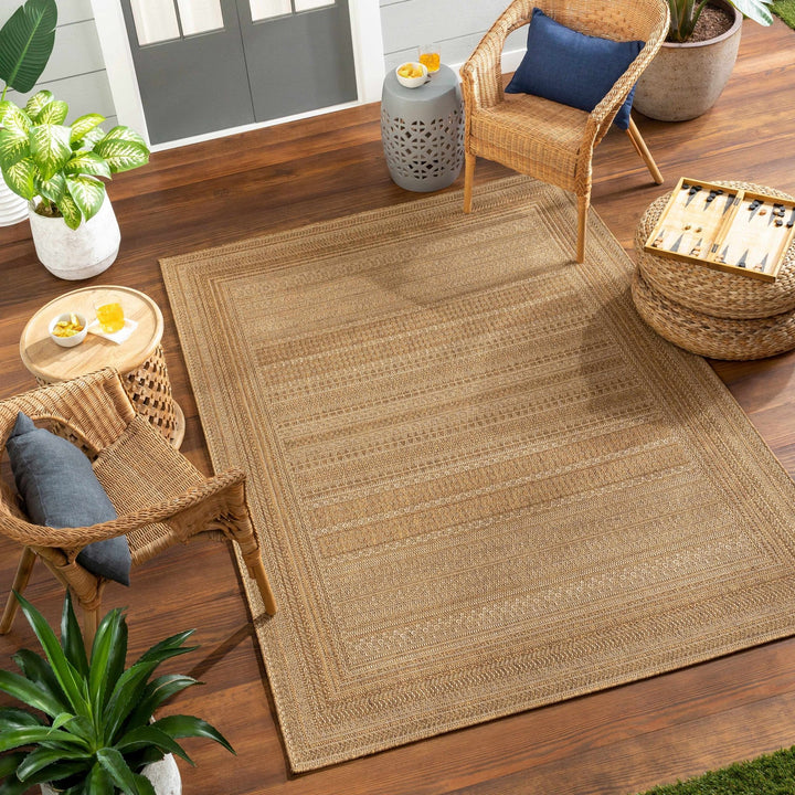 Modern Style Tan Faux Jute Rug - The Rug Decor