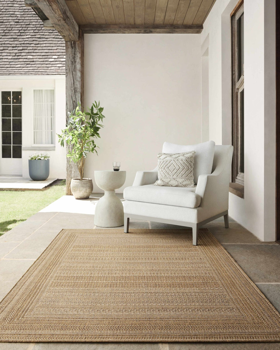 Modern Style Tan Faux Jute Rug - The Rug Decor