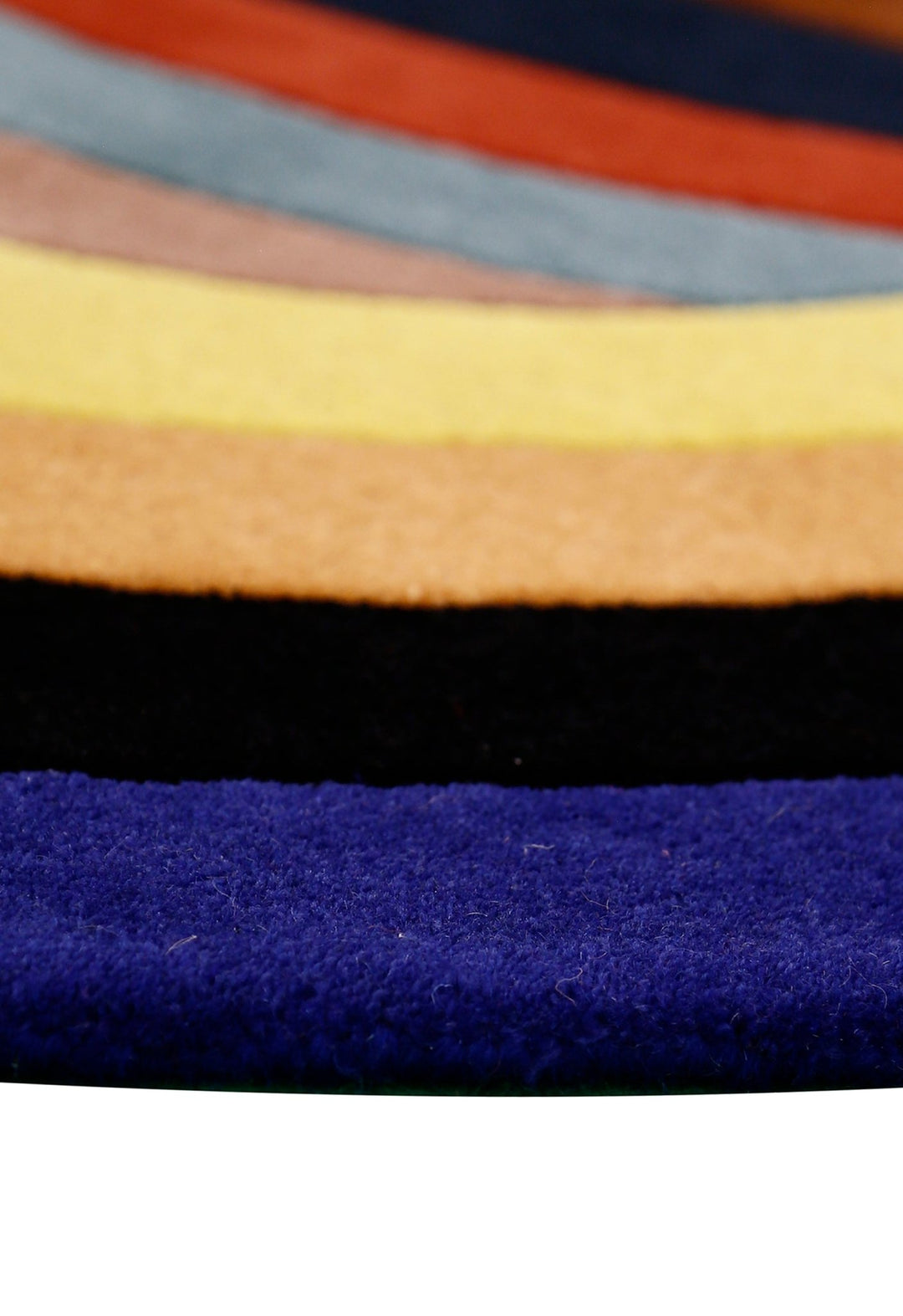 Modern Twin Rings Multicolor Hand Tufted 5x7 Wool Rug - The Rug Decor