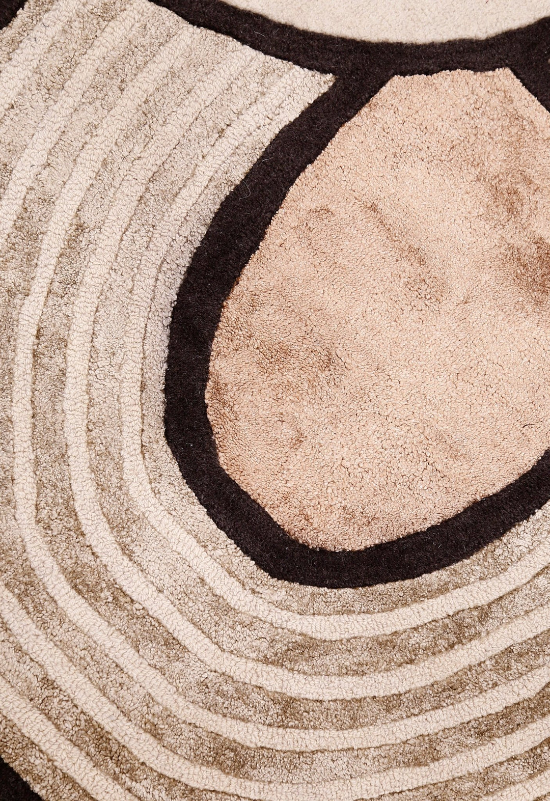 Modern Urban Beige Hand Tufted 5x8 Wool Area Rug - The Rug Decor