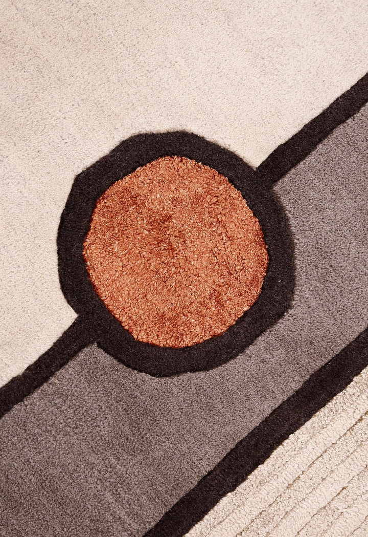 Modern Urban Beige Hand Tufted 5x8 Wool Area Rug - The Rug Decor