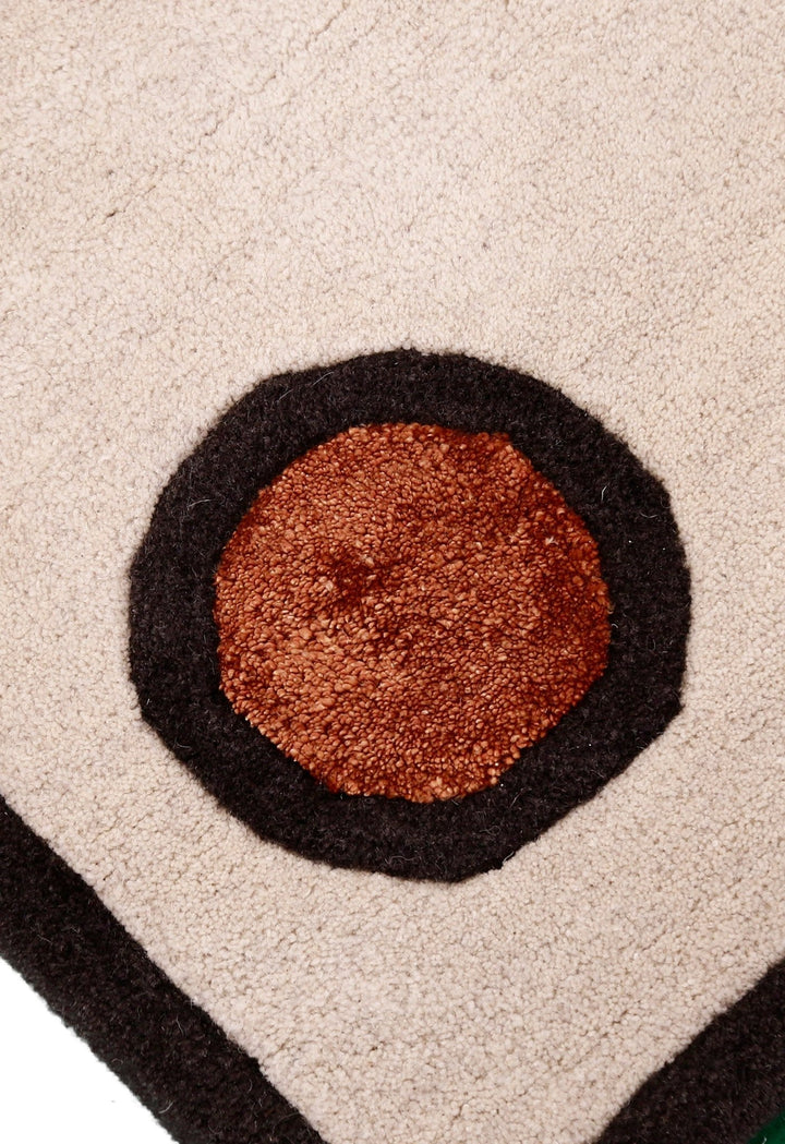 Modern Urban Beige Hand Tufted 5x8 Wool Area Rug - The Rug Decor