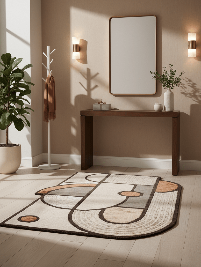 Modern Urban Beige Hand Tufted 5x8 Wool Area Rug - The Rug Decor