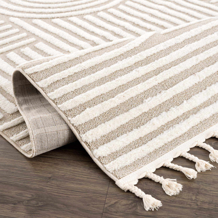Moise Beige Modern Geometric Design Rug - The Rug Decor