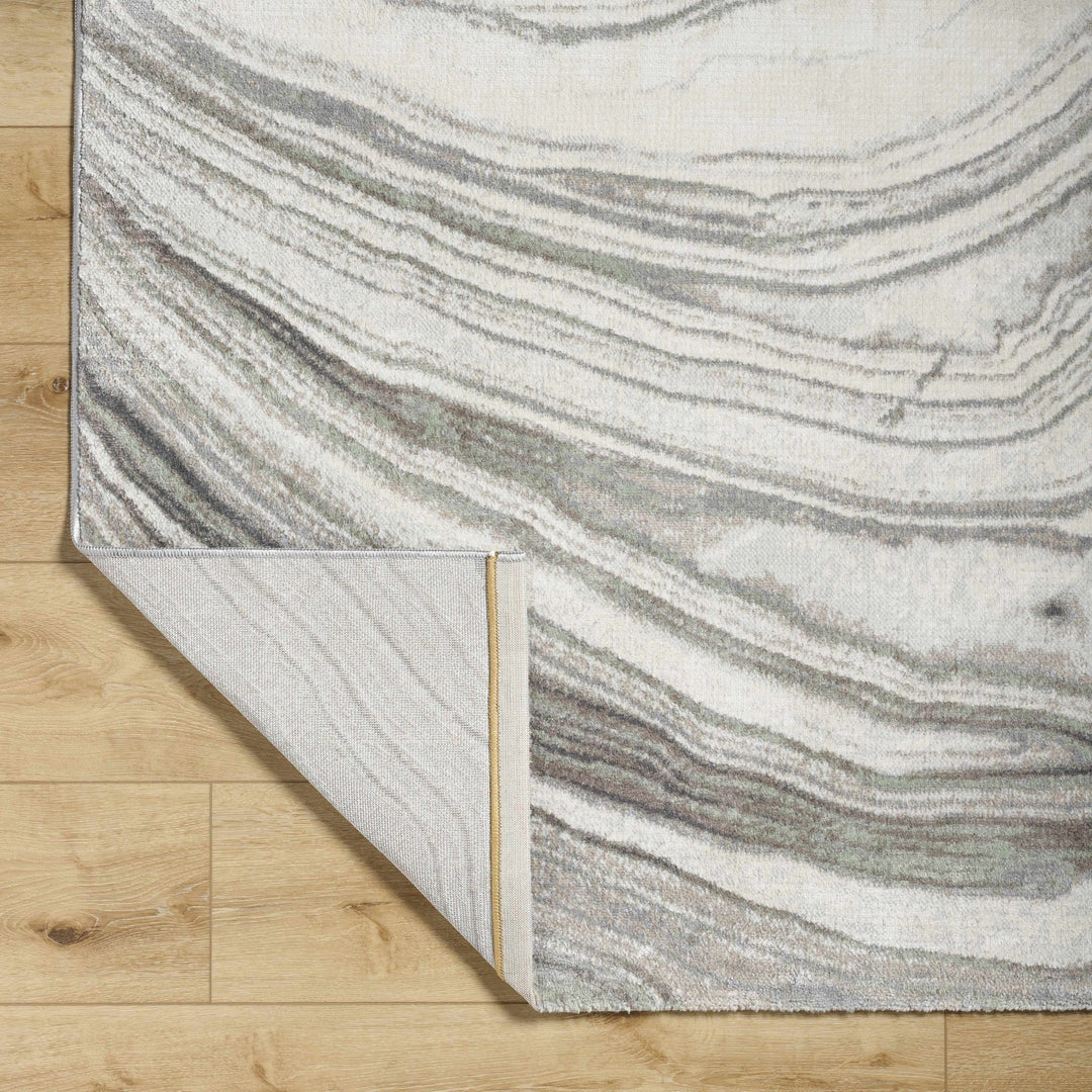 Mojil Modern Abstract Design Ivory And Gray Area Rug - The Rug Decor