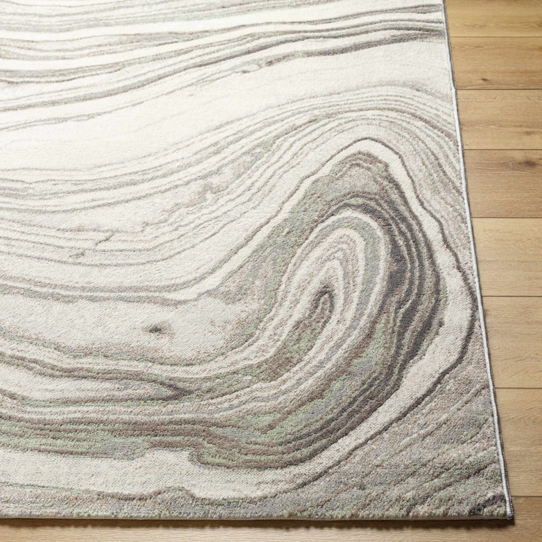 Mojil Modern Abstract Design Ivory And Gray Area Rug - The Rug Decor