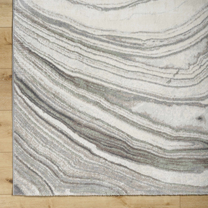 Mojil Modern Abstract Design Ivory And Gray Area Rug - The Rug Decor
