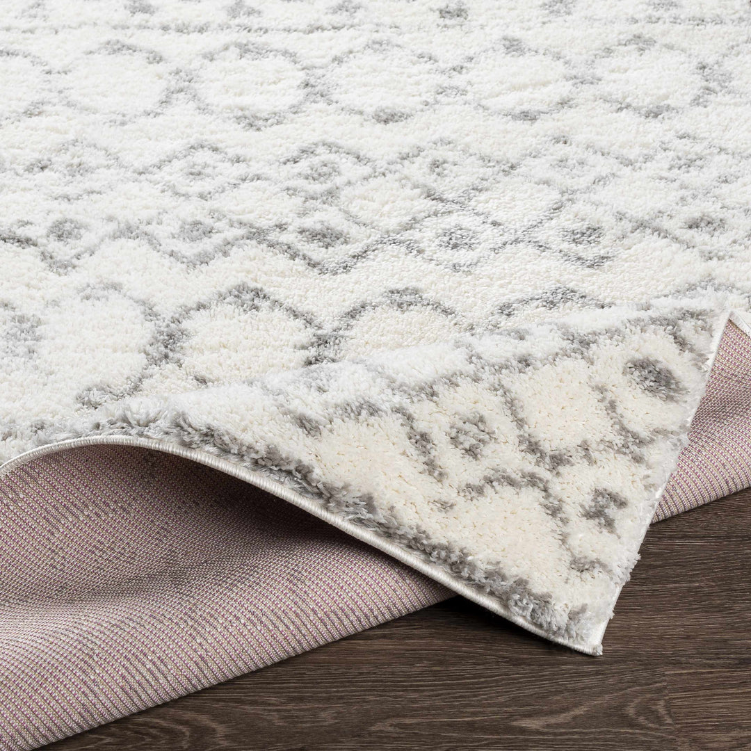 Monarch Ivory And Gray Modern Geometrical Design Area Rug