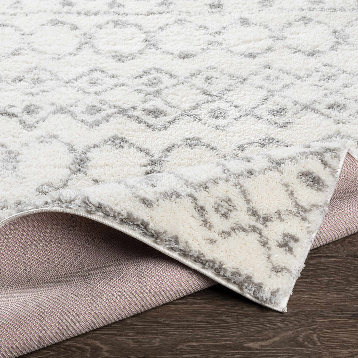 Monarch Ivory And Gray Modern Geometrical Design Area Rug