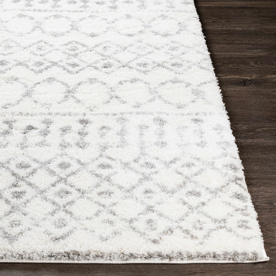 Monarch Ivory And Gray Modern Geometrical Design Area Rug