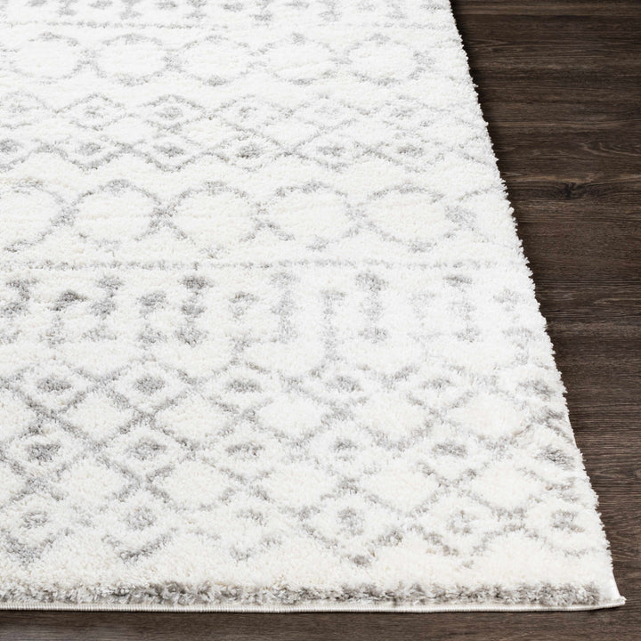 Monarch Ivory And Gray Modern Geometrical Design Area Rug