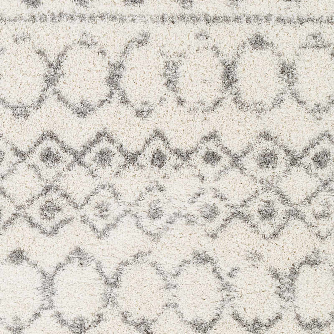 Monarch Ivory And Gray Modern Geometrical Design Area Rug