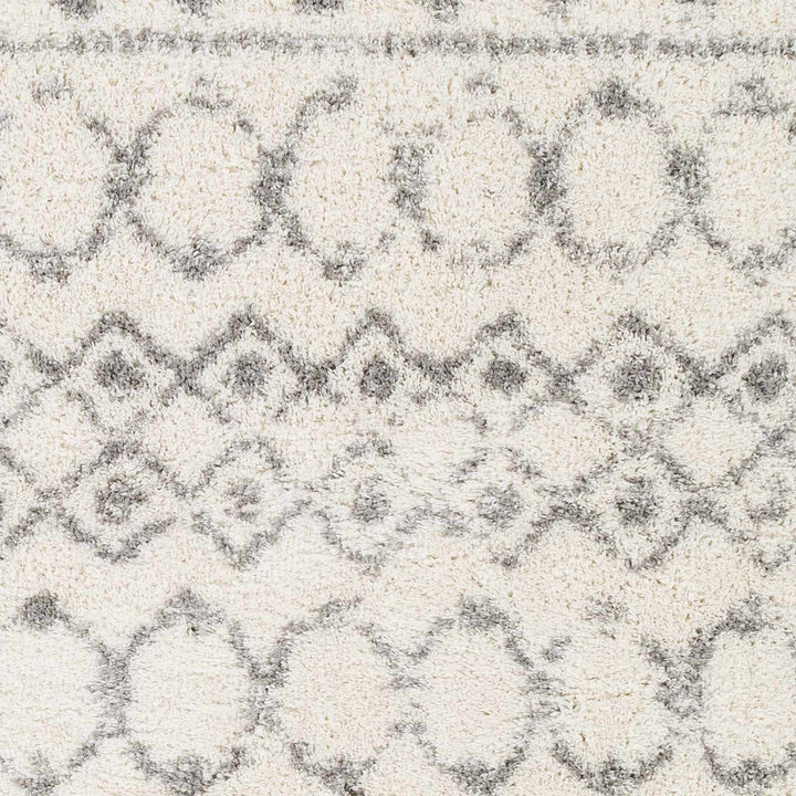 Monarch Ivory And Gray Modern Geometrical Design Area Rug