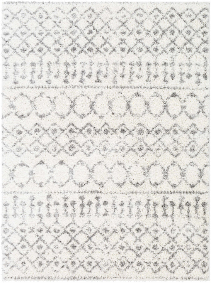 Monarch Ivory And Gray Modern Geometrical Design Area Rug - The Rug Decor