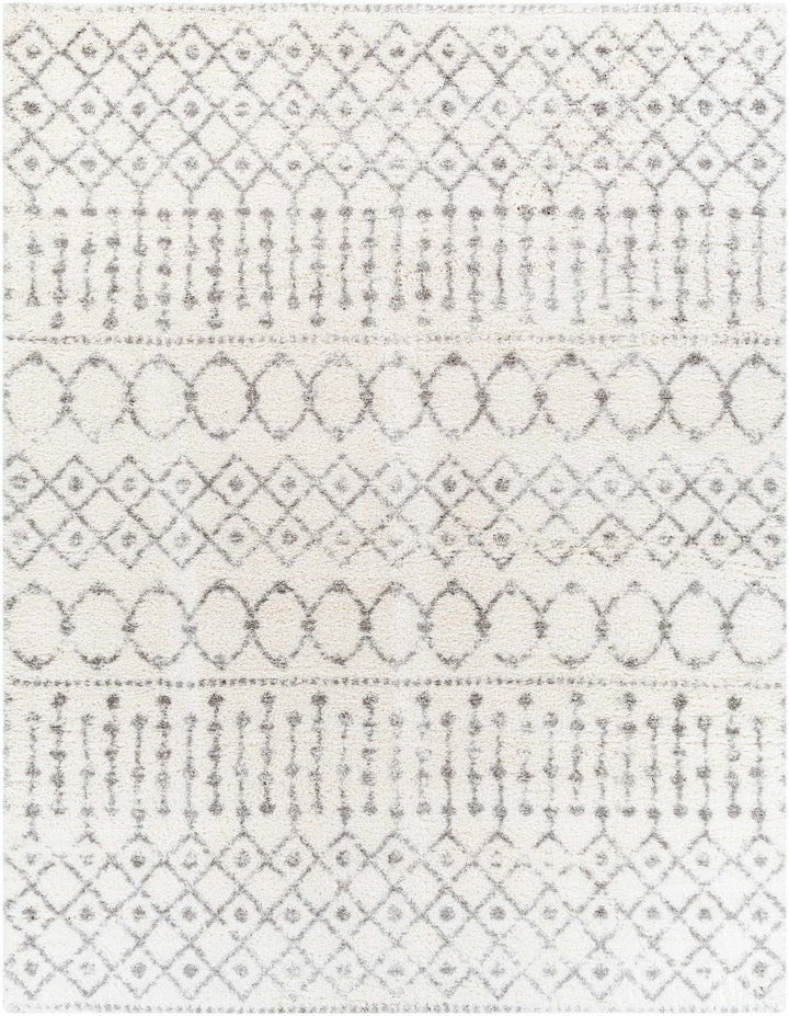 Monarch Ivory And Gray Modern Geometrical Design Area Rug - The Rug Decor