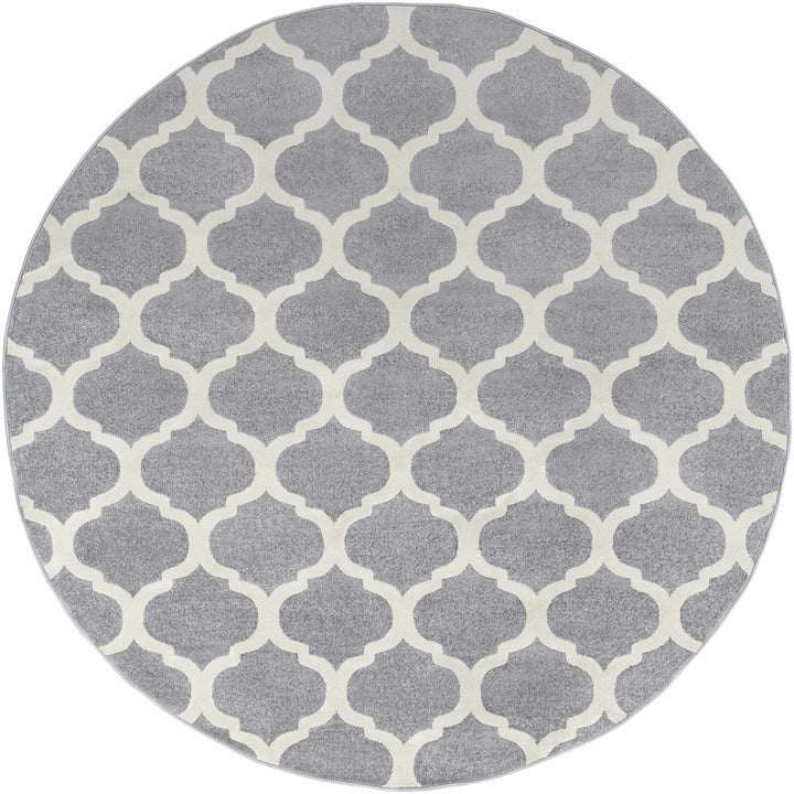 Mongo Ivory And Gray Modern Geometrical Design Area Rug