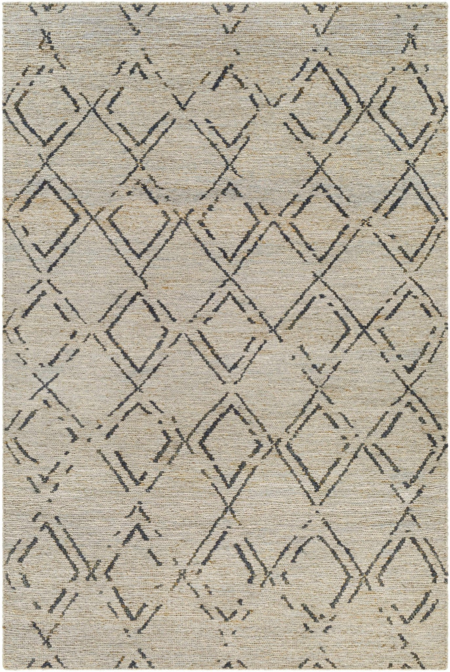 Monkstown Contemporary Beige And Gray Jute Carpet - The Rug Decor