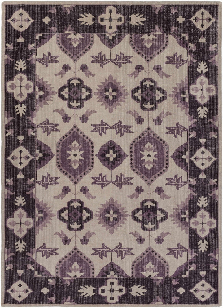 Monon Traditional Purple And Beige Area Rug - The Rug Decor