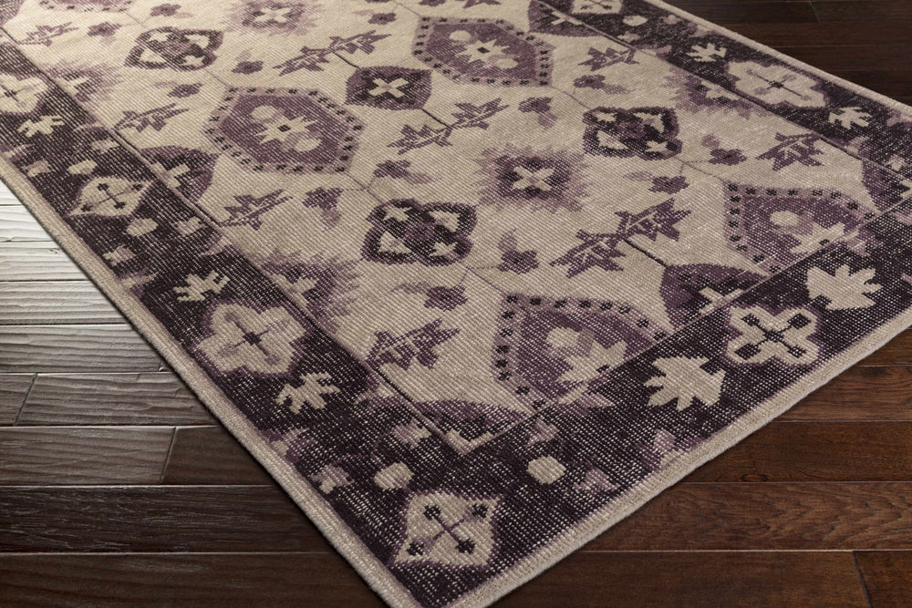 Monon Traditional Purple And Beige Area Rug - The Rug Decor